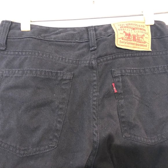 VINTAGE LEVIS, LOW RISE, 100% COTTON, BLACK JEANS - Picture 7 of 9